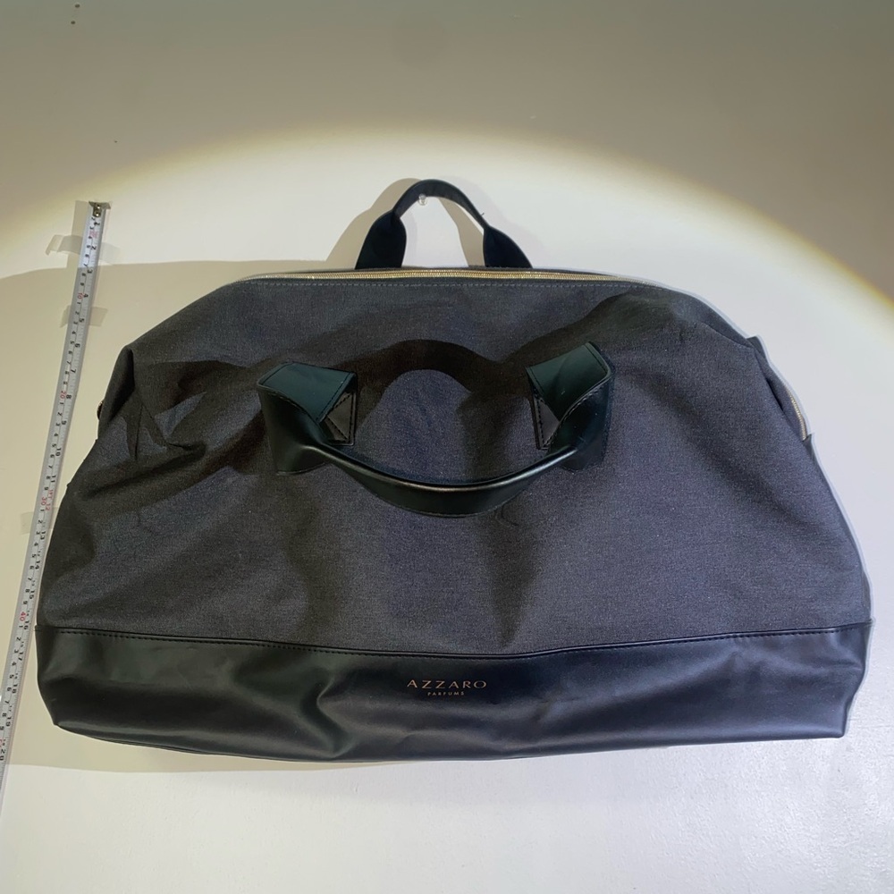 Azzaro perfumes Duffle bag limited edition black grey weekender gym bag / travel